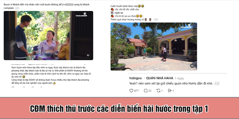 CĐM thích thú trước các diễn biến hài hước trong tập 1