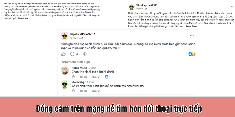 Đồng cảm trên mạng dễ tìm hơn đối thoại trực tiếp