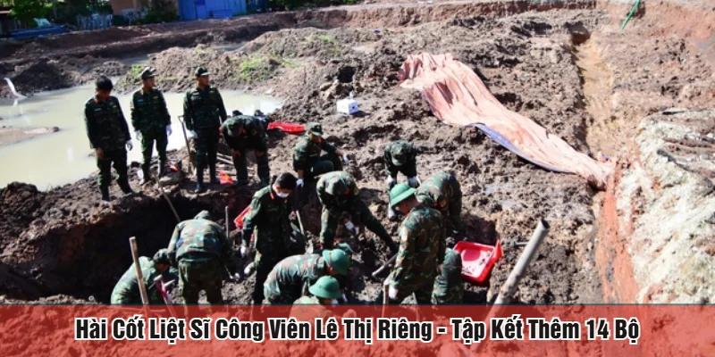 hài cốt liệt sĩ công viên Lê Thị Riêng