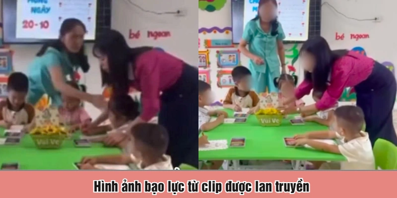 Hình ảnh bạo lực từ clip được lan truyền