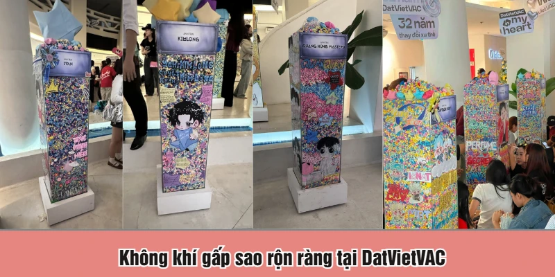 Không khí gấp sao rộn ràng tại DatVietVAC