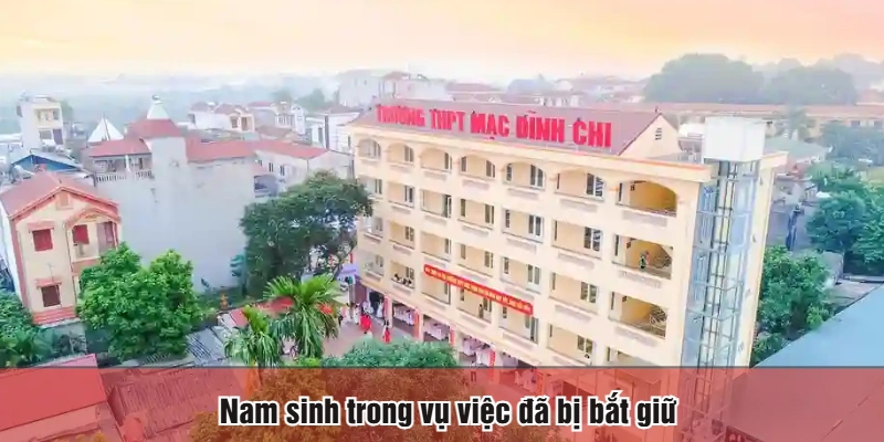 Nam sinh trong vụ việc đã bị bắt giữ
