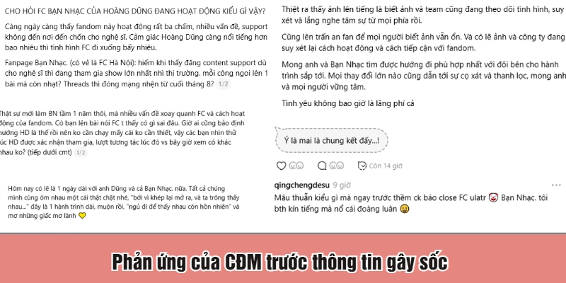 Phản ứng của CĐM trước thông tin gây sốc