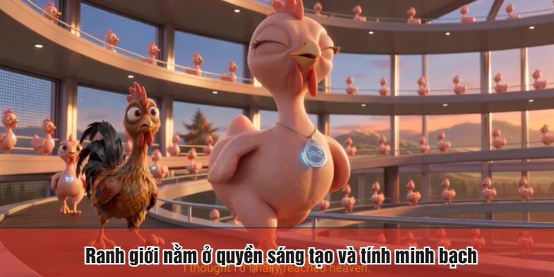 Ranh giới nằm ở quyền sáng tạo và tính minh bạch