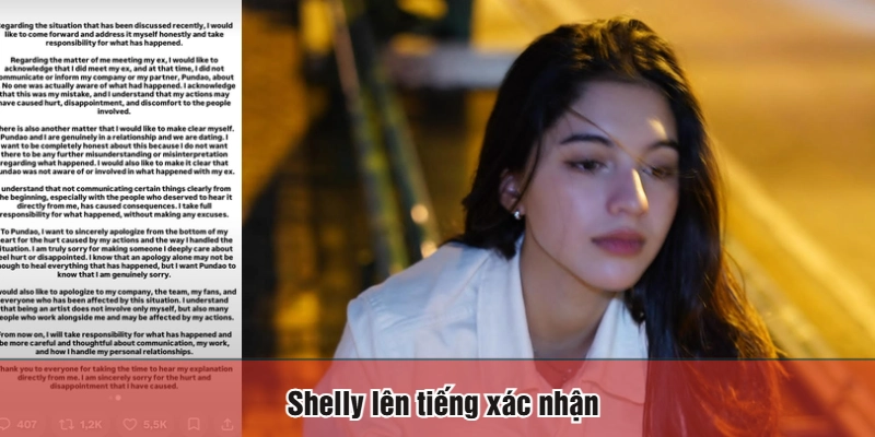 Shelly lên tiếng xác nhận