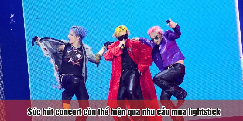 Sức hút concert còn thể hiện qua nhu cầu mua lightstick