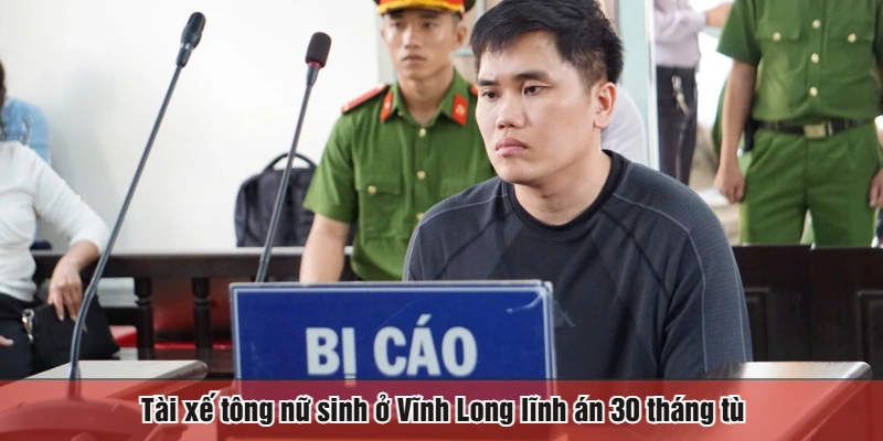 Tài xế tông nữ sinh ở Vĩnh Long lĩnh án 30 tháng tù