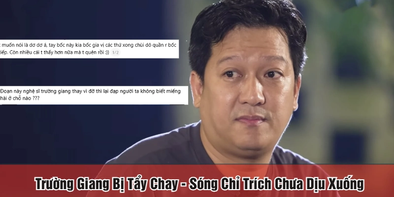 Trường Giang bị tẩy chay