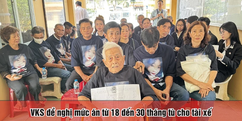 VKS đề nghị mức án từ 18 đến 30 tháng tù cho tài xế